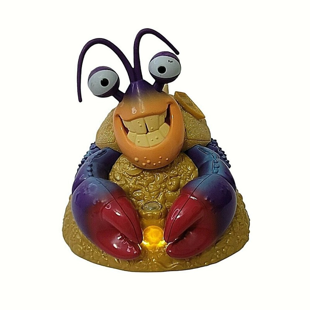 Disney Moana Crab Tamatoa Sings “Shiny Song” Musical Jewelry Box 7” Yellow